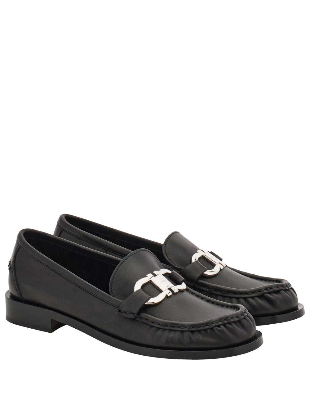 Ferragamo Women Gancini Ornament Loafers FERRAGAMO