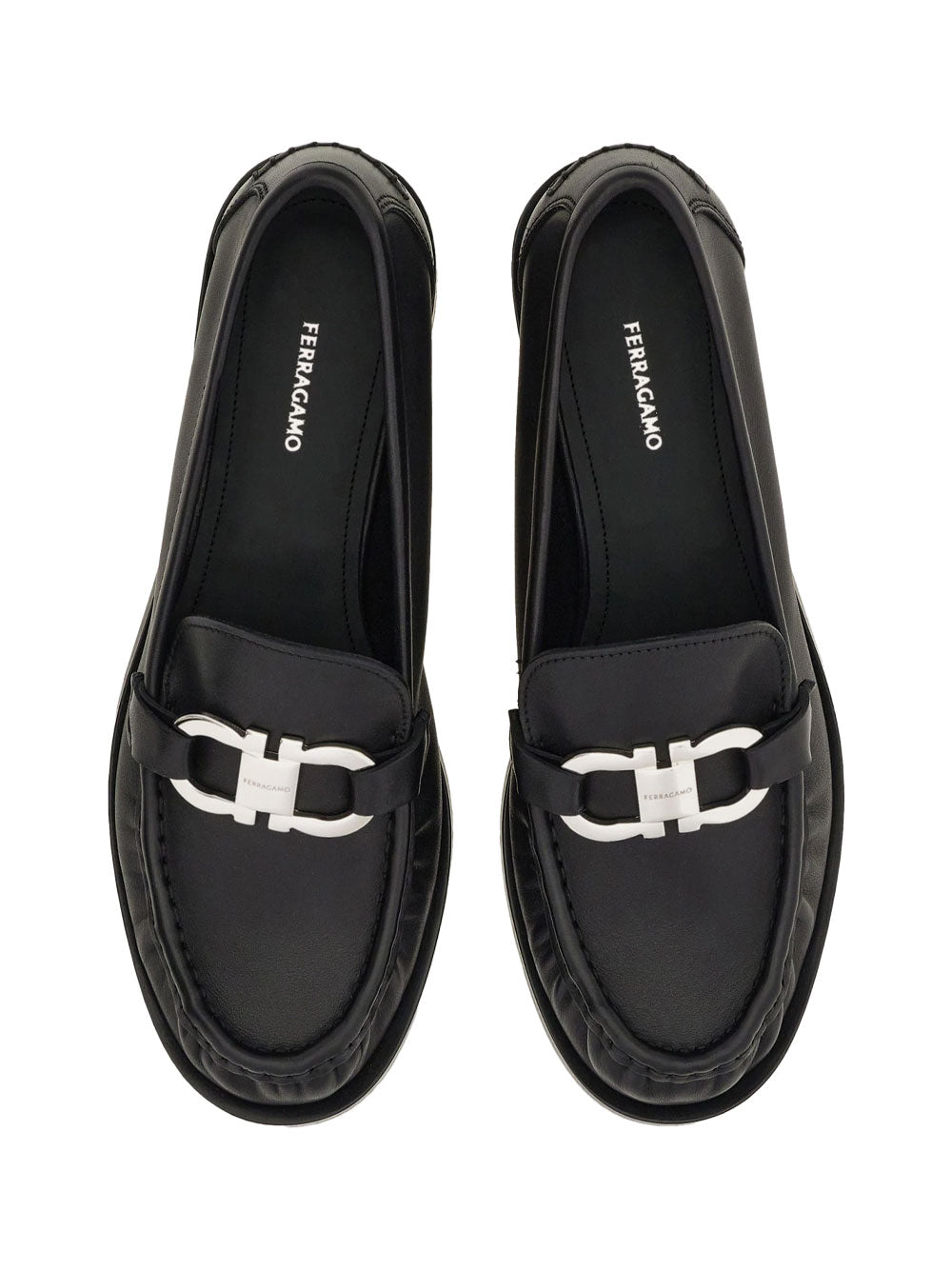 Ferragamo Women Gancini Ornament Loafers FERRAGAMO