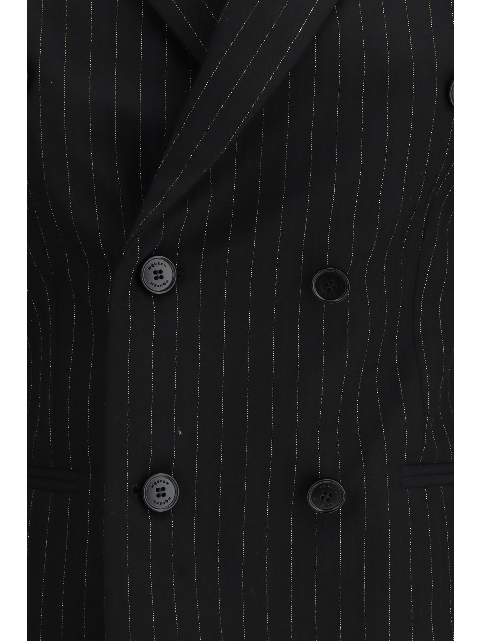 Alexander Mcqueen Women Pinstriped Double-Breasted Jacket ALEXANDER MCQUEEN