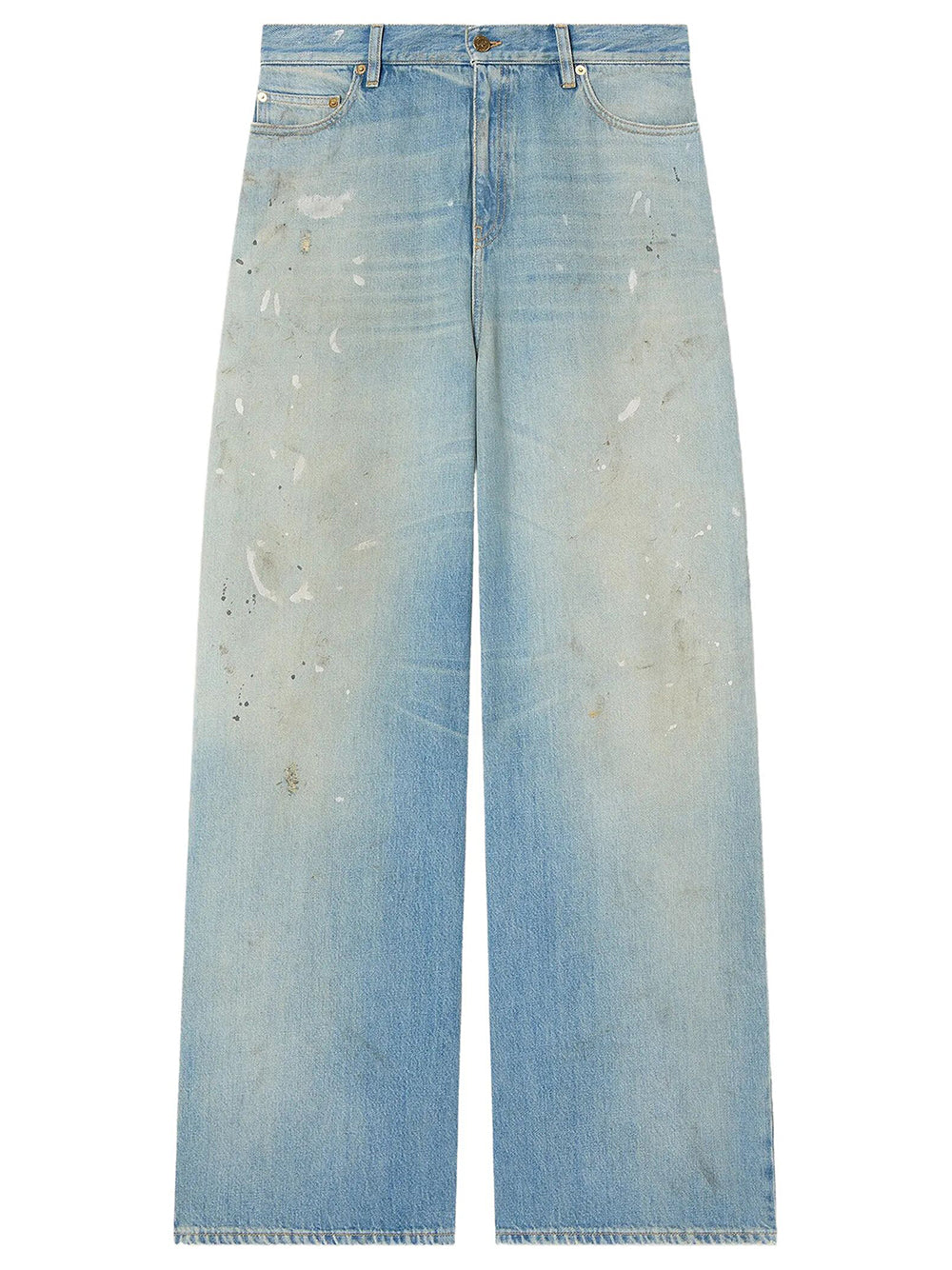 Golden Goose Women Jeans In Denim Azzurro Con Logo Ricamato Golden GOLDEN GOOSE