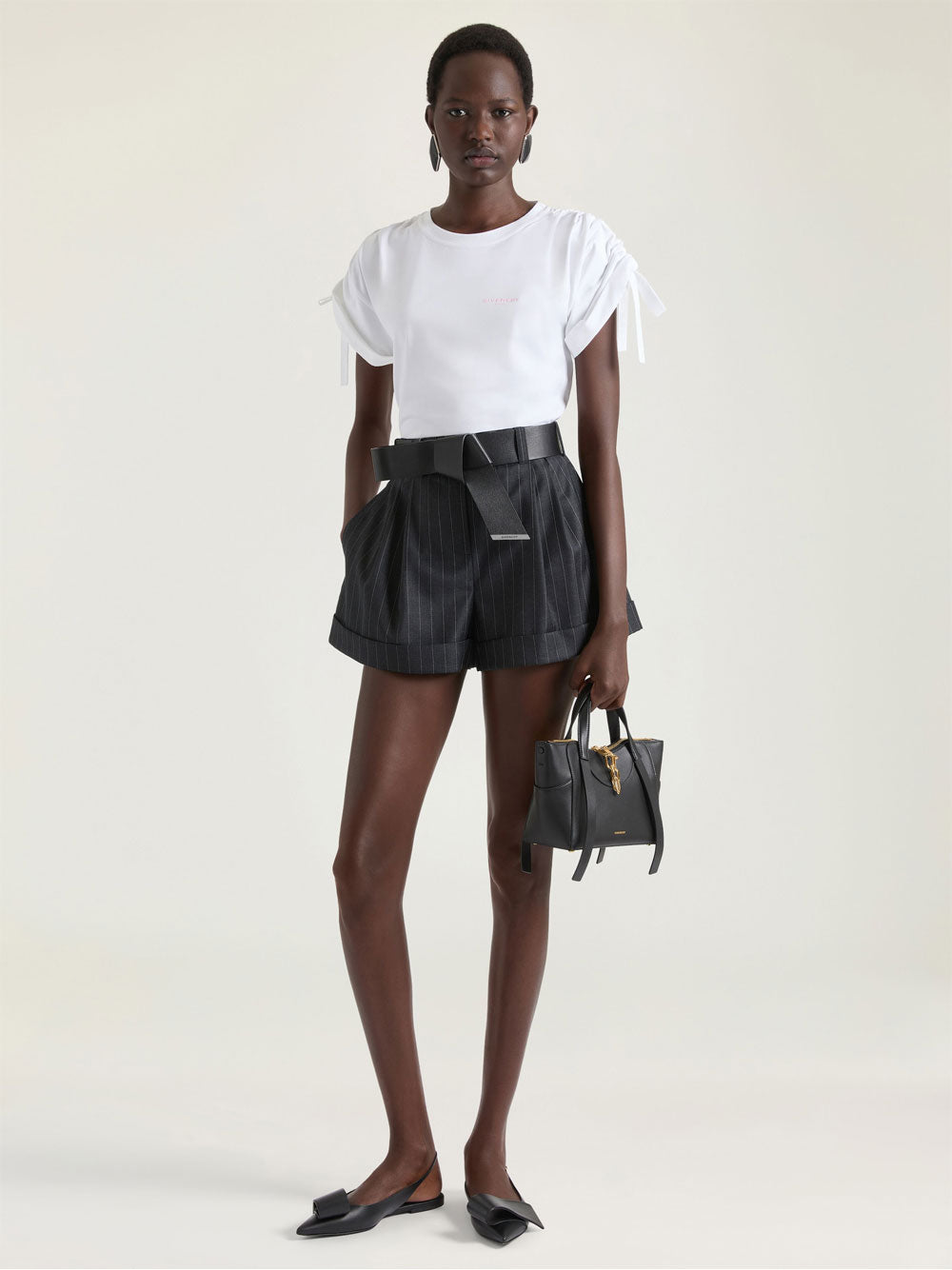 Givenchy Women T-Shirt In Cotton With Bows GIVENCHY