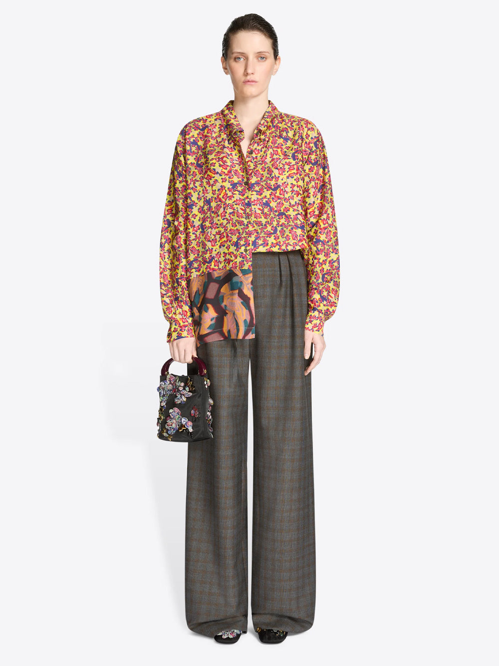 Dries Van Noten Women Borsa Micro Con Ricami E Manico In Resina DRIES VAN NOTEN