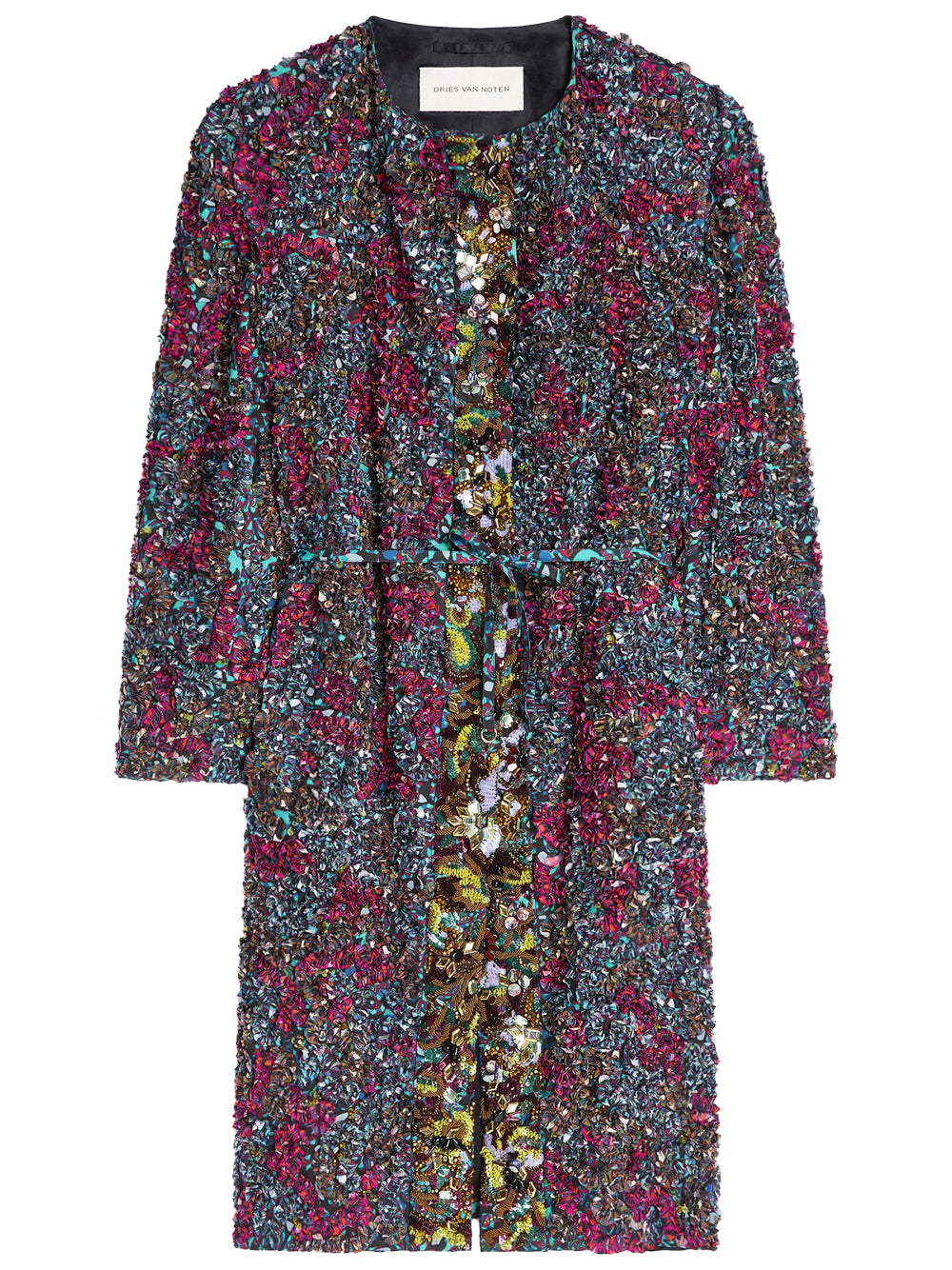 Dries Van Noten Women Cappotto Ricamato Con Stampe “Marbled Clay” DRIES VAN NOTEN