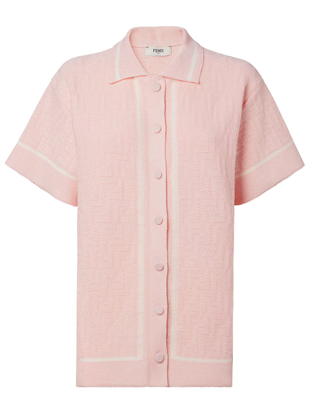Fendi Women Ff Crochet Polo Shirt FENDI