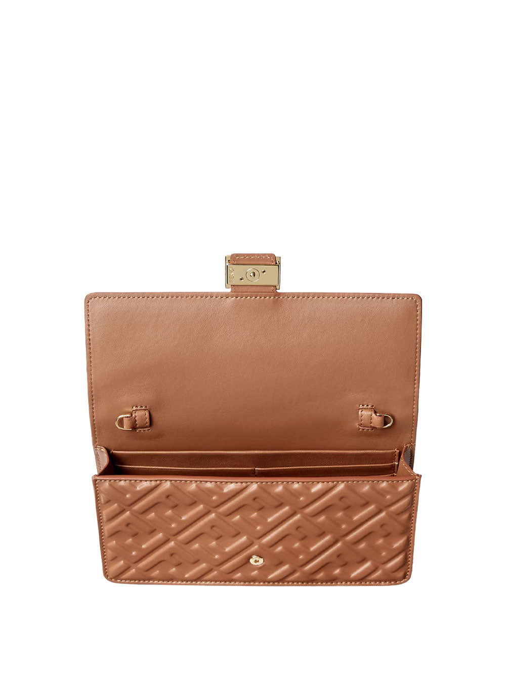 Fendi Women Wallet On Chain Baguette In Nappa Leather With Ff Motif FENDI
