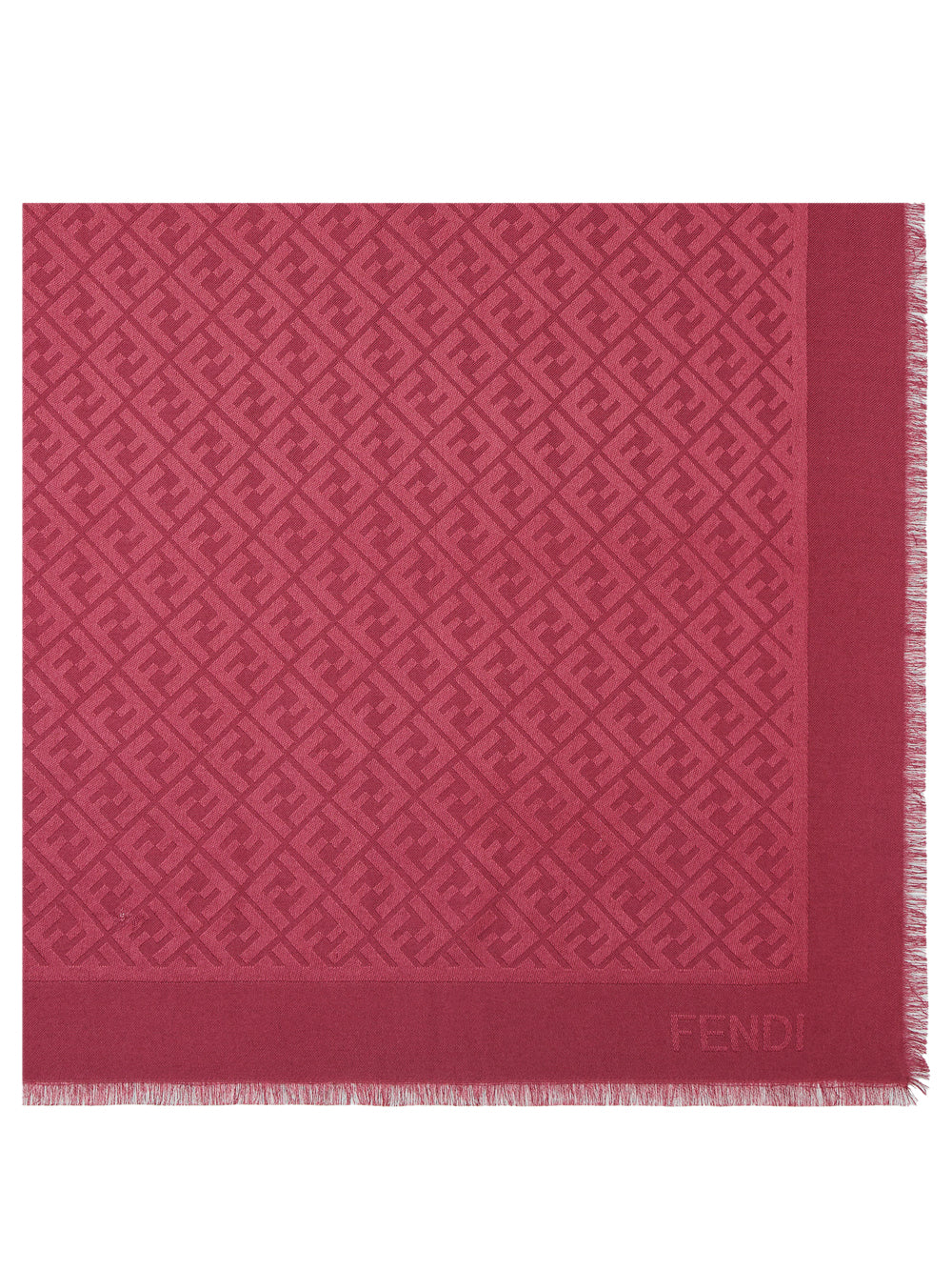 Fendi Women Ff Silk And Wool Shawl FENDI