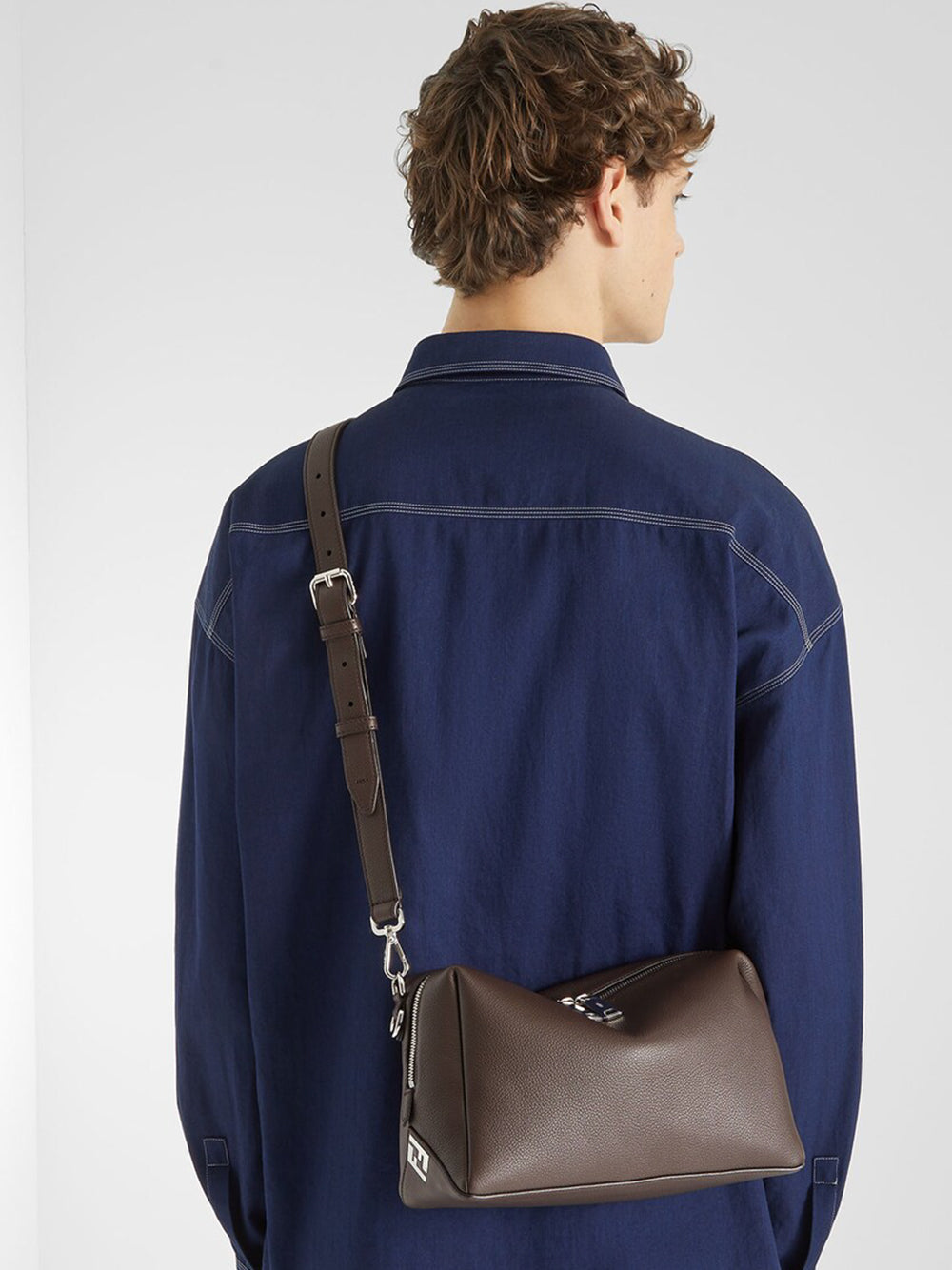 Fendi Men Fendi Lui Medium Leather Shoulder Bag FENDI