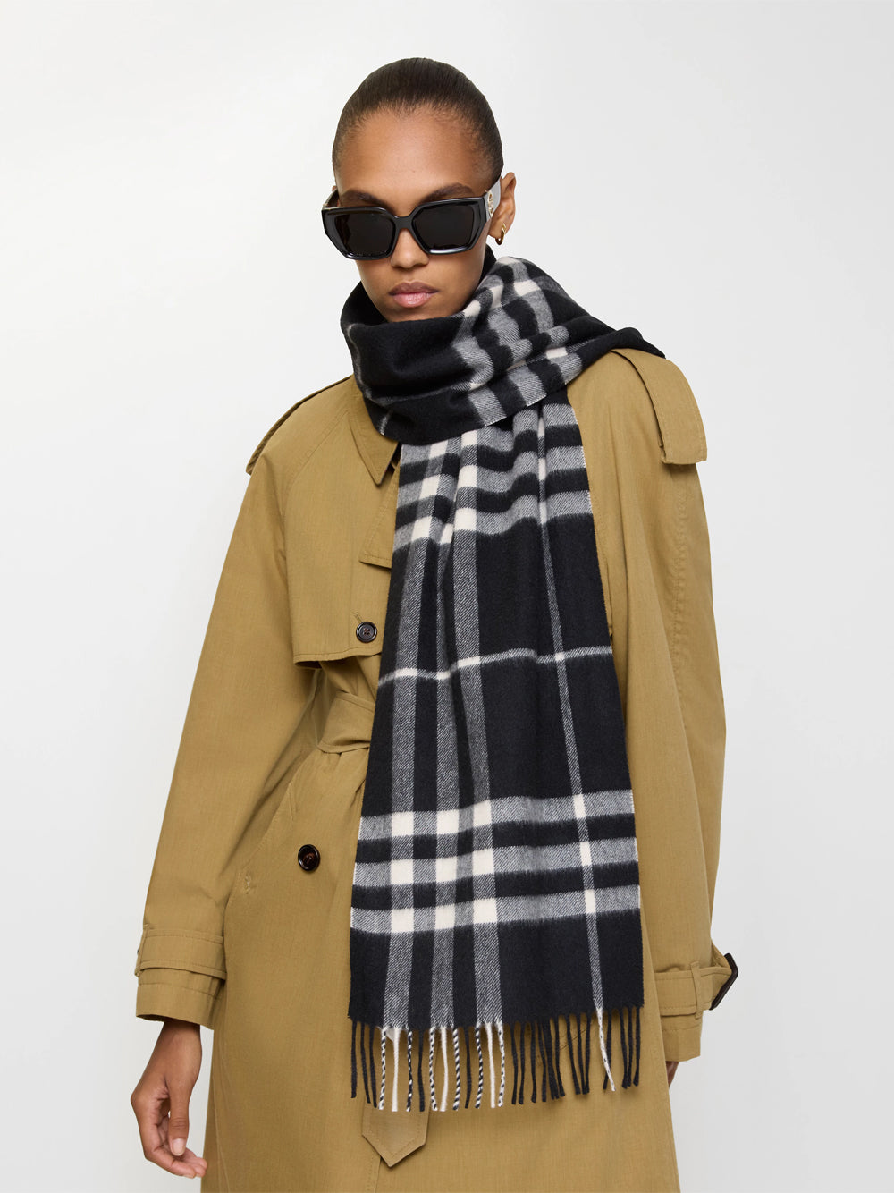 Burberry Women Check Cashmere Scarf BURBERRY