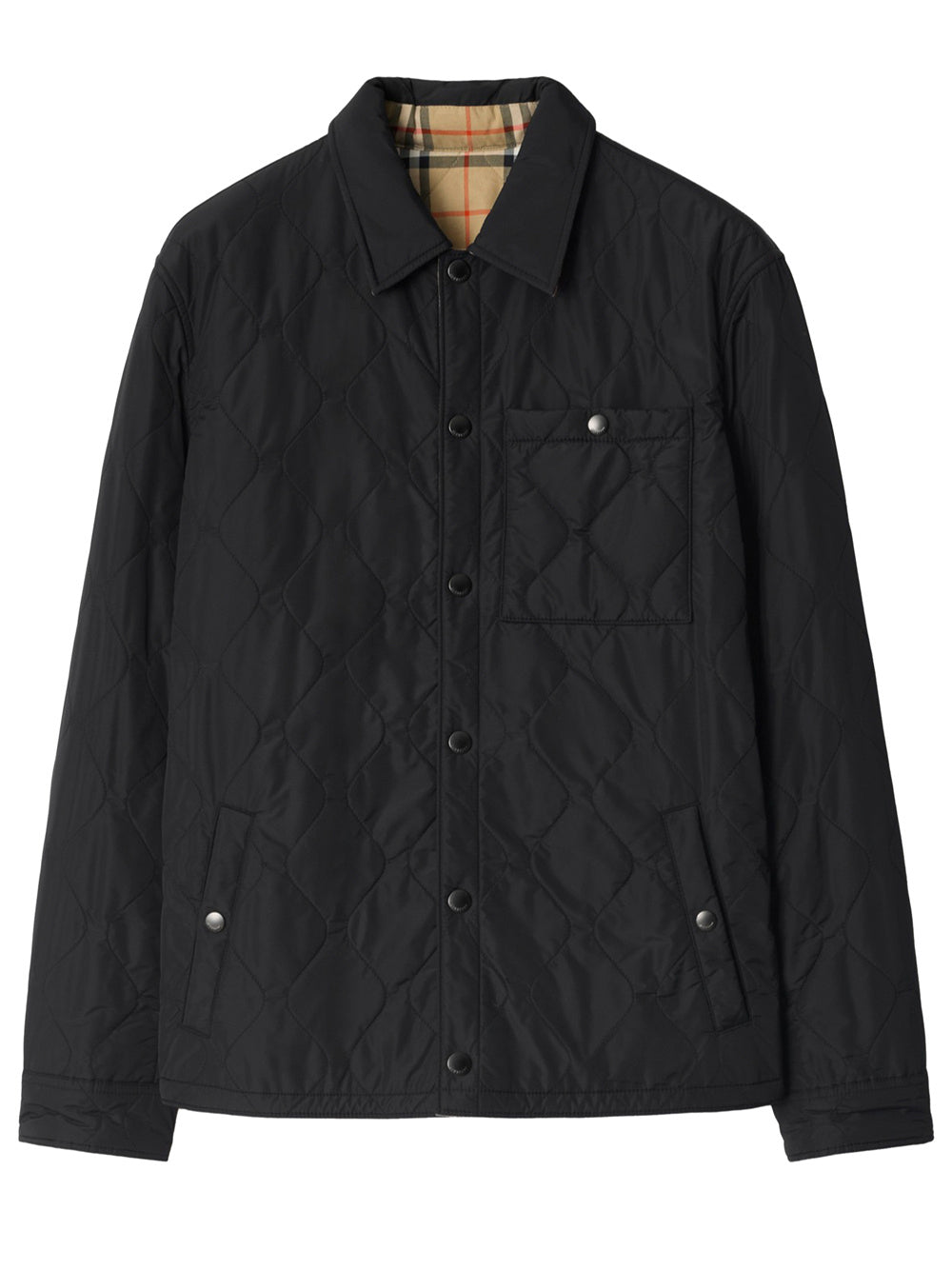 Burberry Men Reversible Quilted Nylon Overshirt BURBERRY