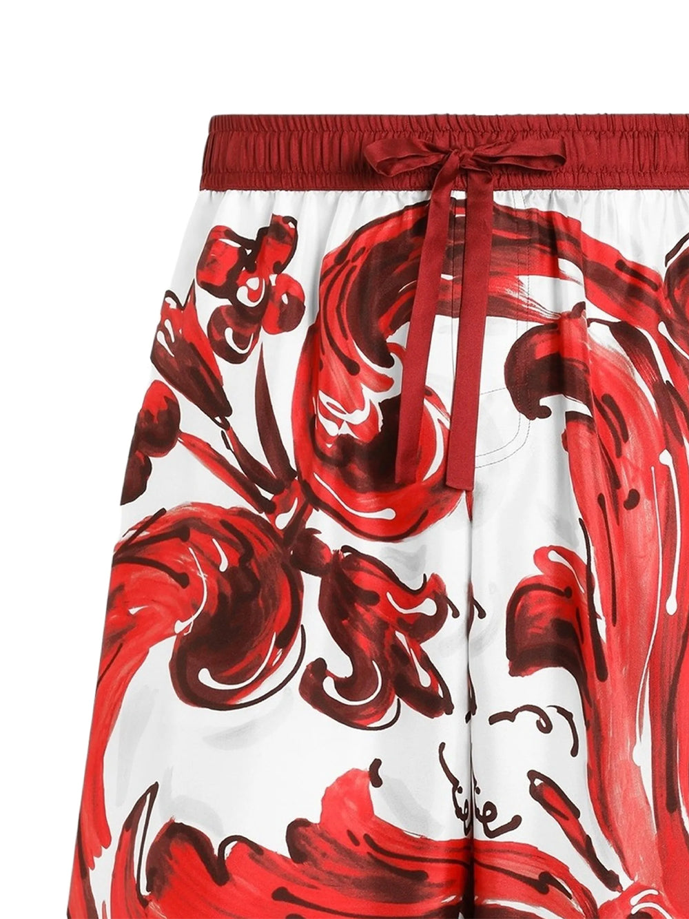 Dolce & Gabbana Men Vanity Bermuda Shorts In Majolica-Print Silk Twill DOLCE & GABBANA