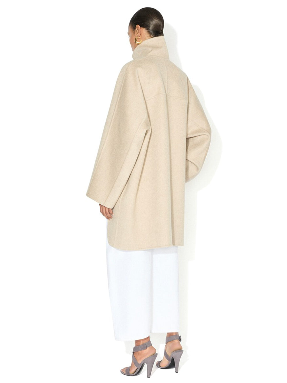 Alaia Women Cappotto In Cashmere Asimmetrico ALAIA