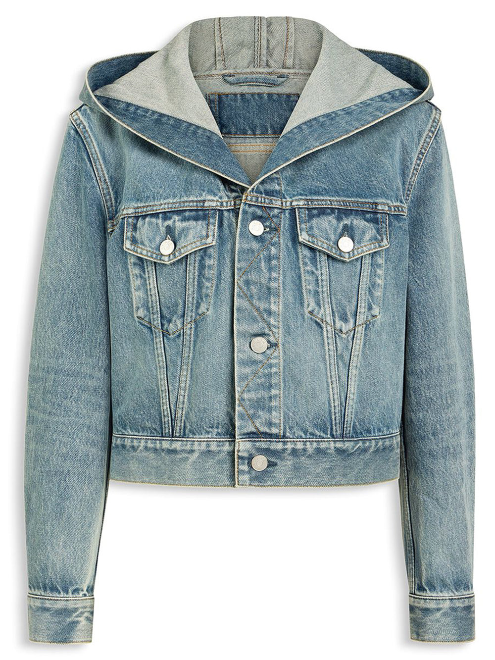 Alaia Women Giacca In Denim Con Cappuccio ALAIA