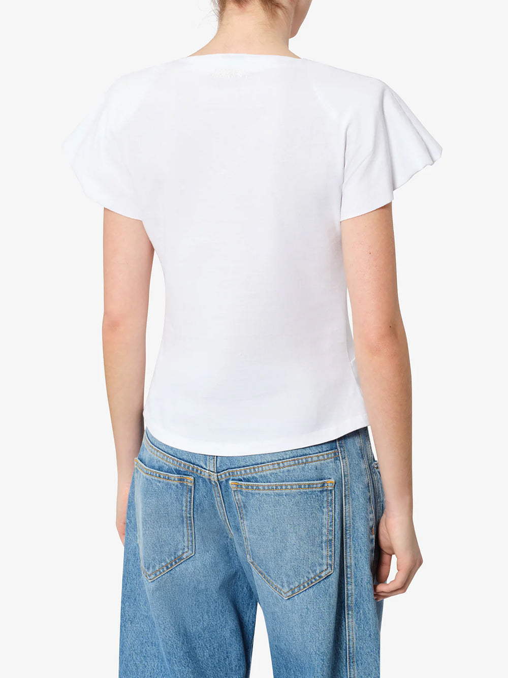 Isabel Marant Women Nadrine Draped Cotton Jersey T-Shirt ISABEL MARANT