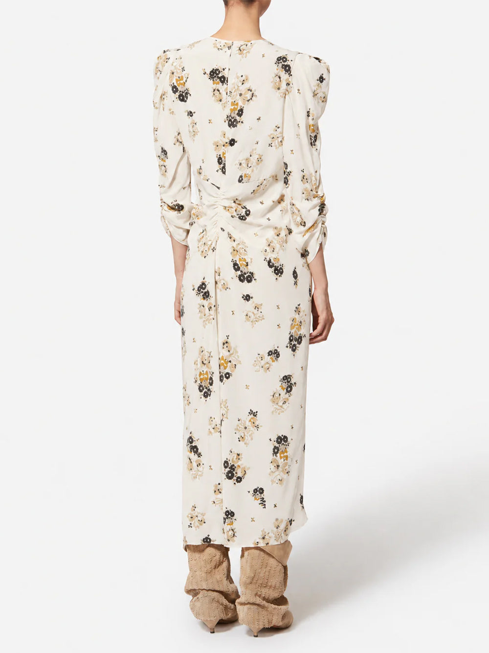 Isabel Marant Women Albini Printed Silk Midi Dress ISABEL MARANT