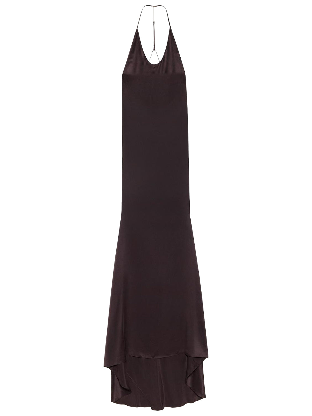 Tom Ford Women Peach-Feel Silk Satin Halterneck Evening Dress TOM FORD