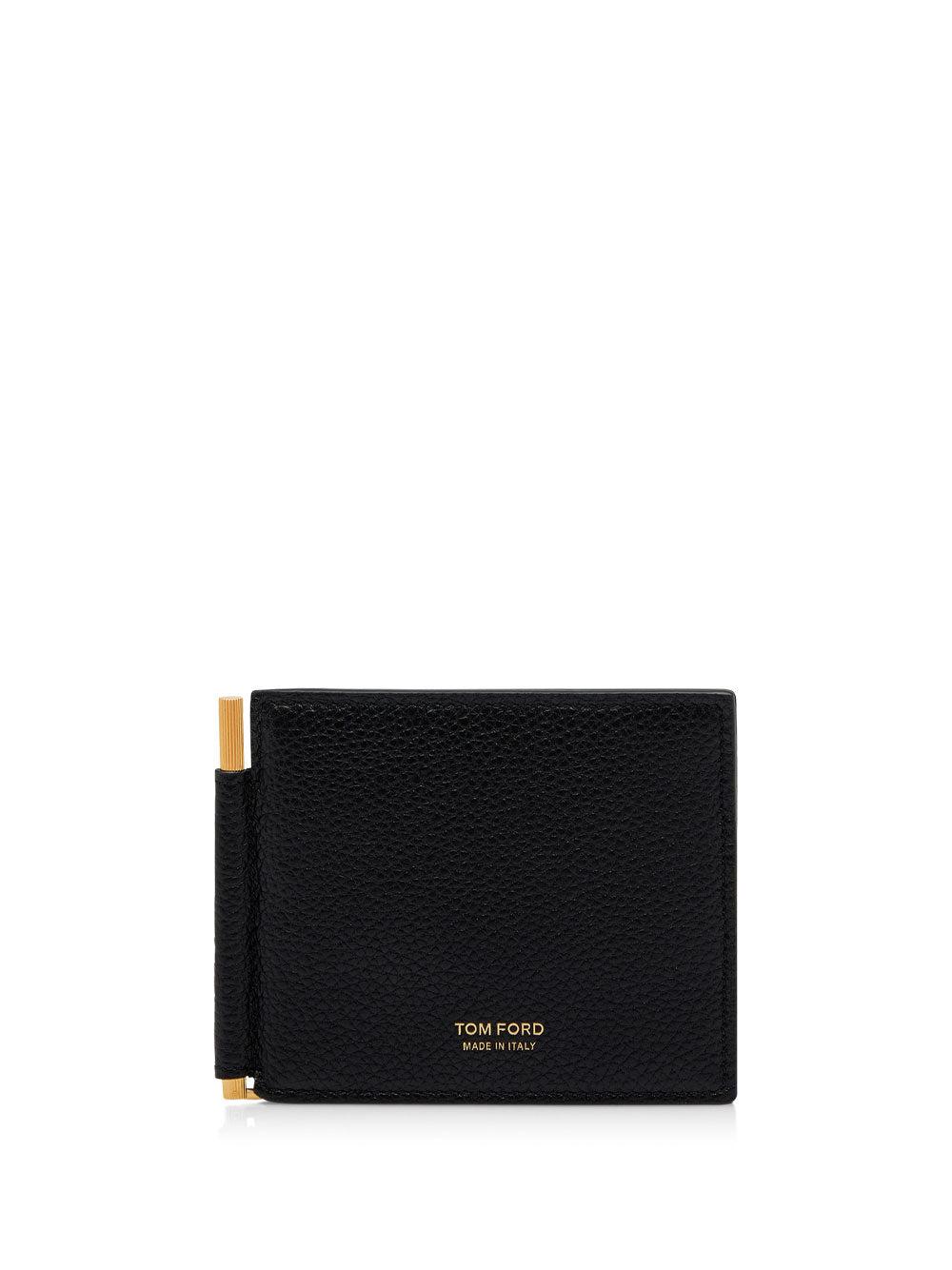 Tom Ford Men Grained Leather Money Clip Wallet TOM FORD