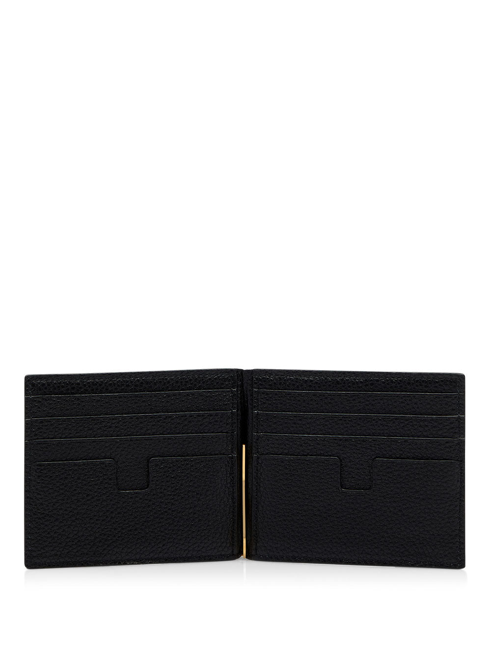 Tom Ford Men Grained Leather Money Clip Wallet TOM FORD