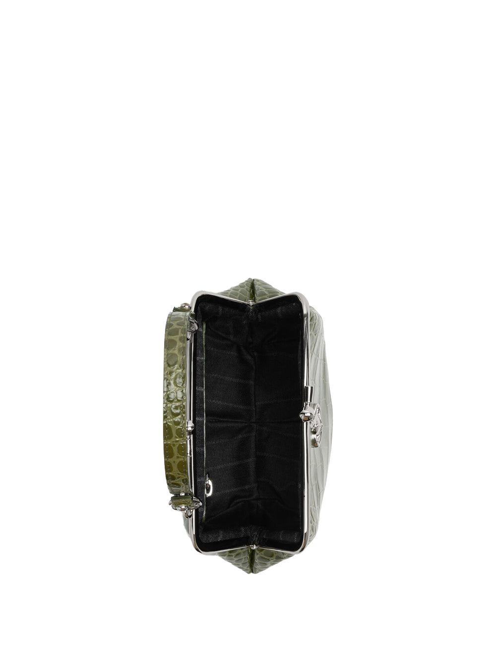 Vivienne Westwood Women Crocodile-Effect Granny Frame Purse With Chain VIVIENNE WESTWOOD