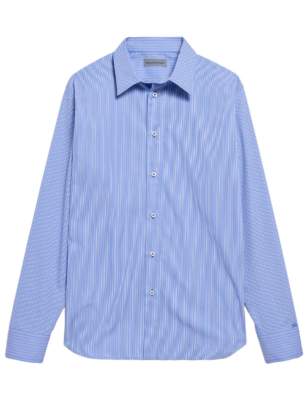 Balenciaga Women Striped Poplin Shirt In Ultrafine Technical Poplin BALENCIAGA