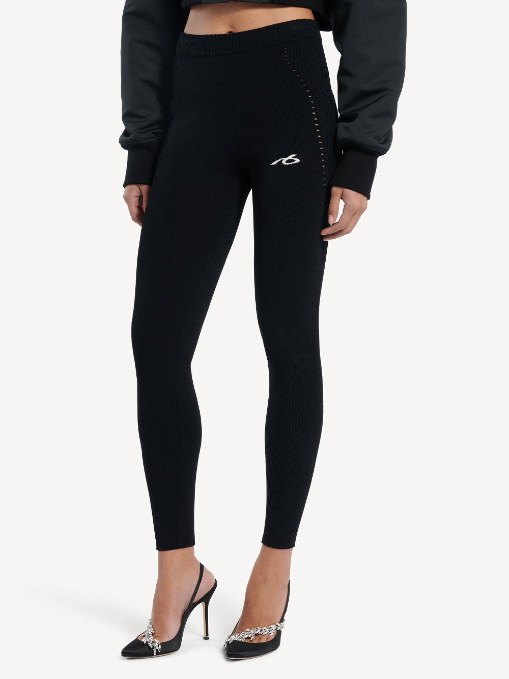 Balenciaga Women Techwear Leggings In Viscose Sporty Knit BALENCIAGA