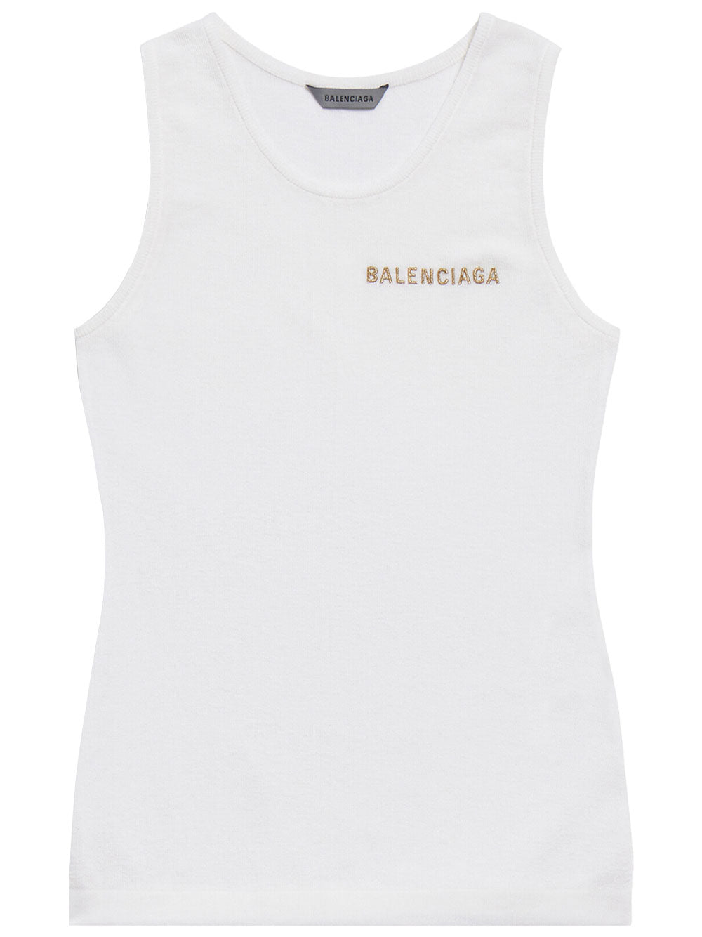 Balenciaga Women Tank Top In Light Knit Cotton BALENCIAGA