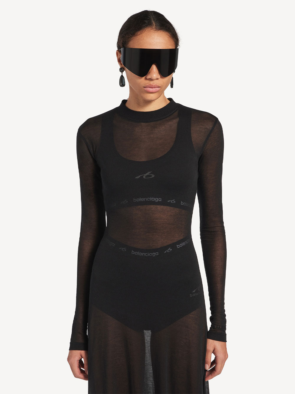 Balenciaga Women Techwear Bra Tank Top In Technical Fabric BALENCIAGA