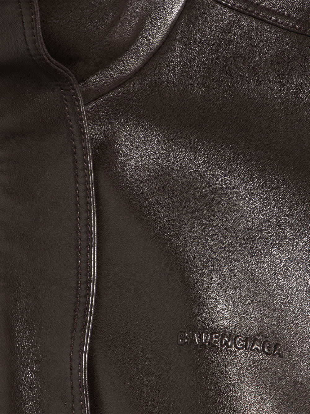Balenciaga Women Sleeveless Blouson In Shiny Soft Lambskin BALENCIAGA