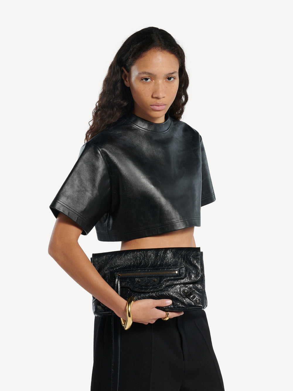 Balenciaga Women Pochette Le City In Pelle Arena BALENCIAGA