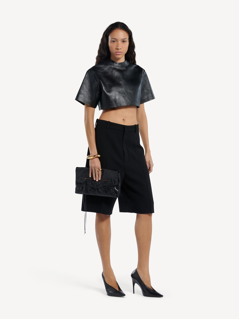 Balenciaga Women Pochette Le City In Pelle Arena BALENCIAGA