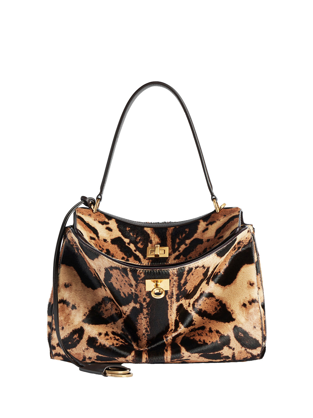 Balenciaga Women Borsa "Rodeo" Piccola In Pelle Effetto Cavallino Stampa Leopardo BALENCIAGA