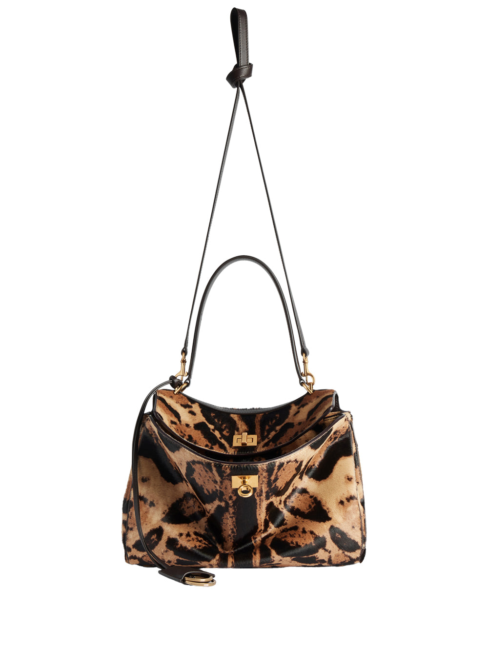 Balenciaga Women Borsa "Rodeo" Piccola In Pelle Effetto Cavallino Stampa Leopardo BALENCIAGA