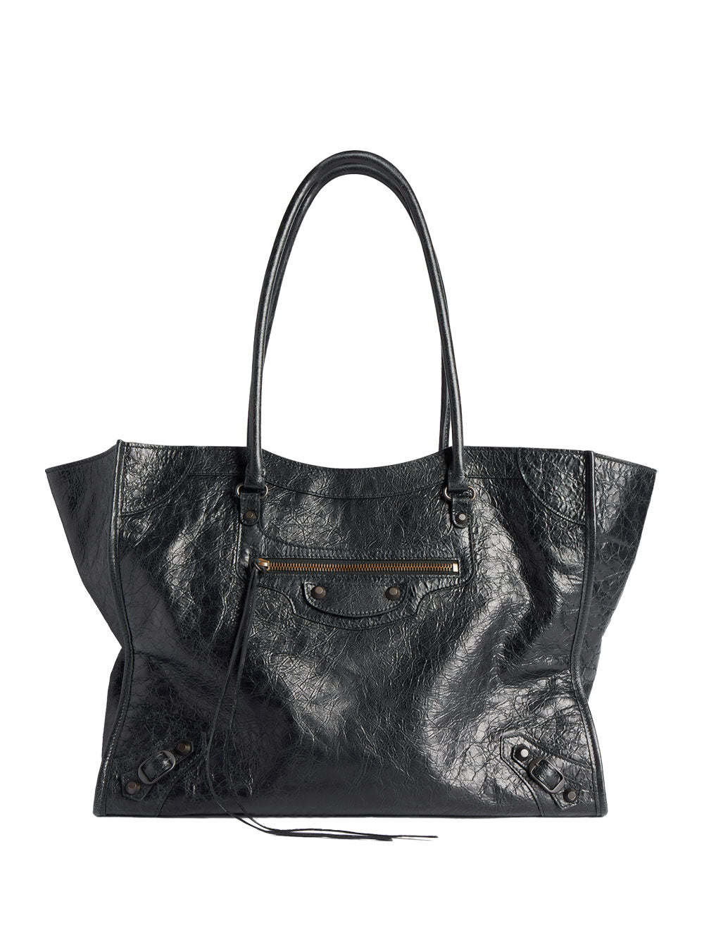 Balenciaga Women Le City Tote Bag Medium In Arena Lambskin BALENCIAGA