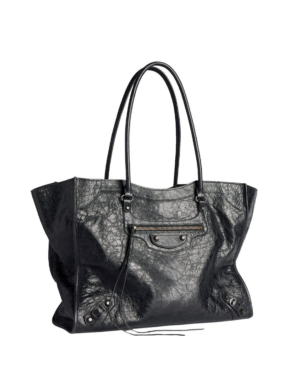Balenciaga Women Le City Tote Bag Medium In Arena Lambskin BALENCIAGA