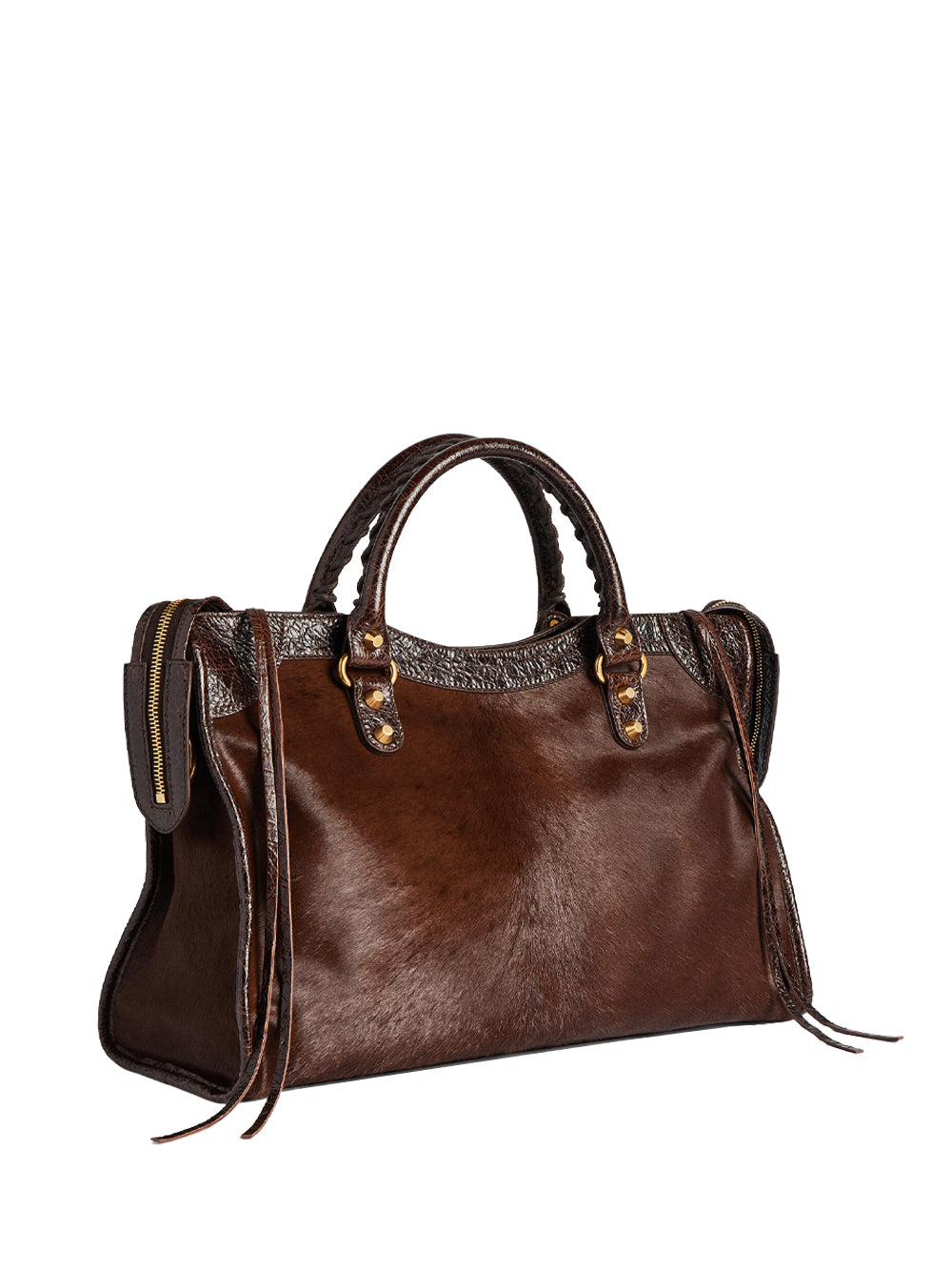 Balenciaga Women Borsa Le City Media In Cavallino E Pelle Arena BALENCIAGA