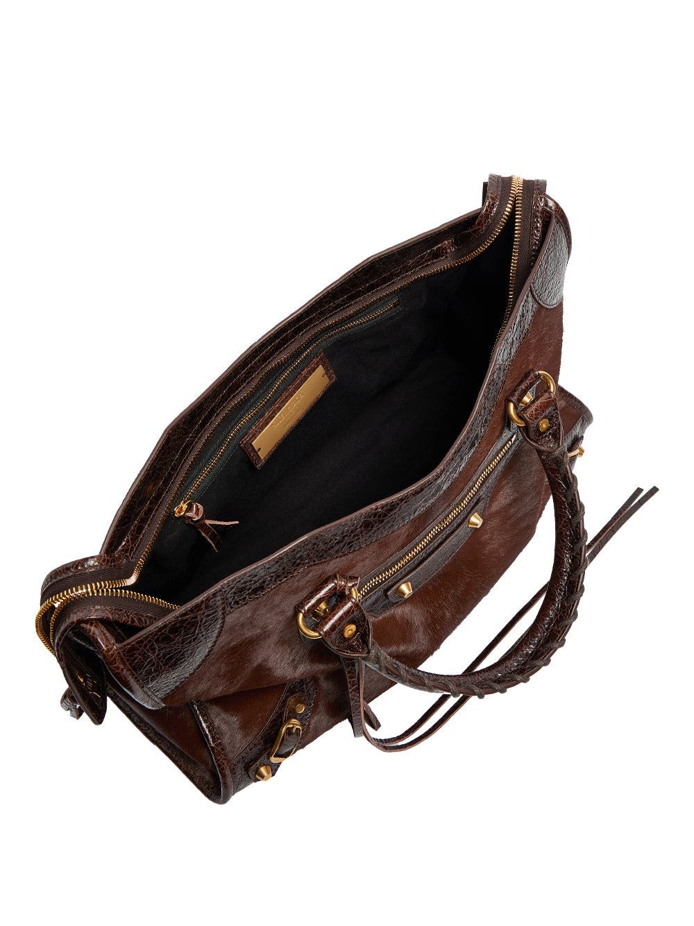 Balenciaga Women Borsa Le City Media In Cavallino E Pelle Arena BALENCIAGA