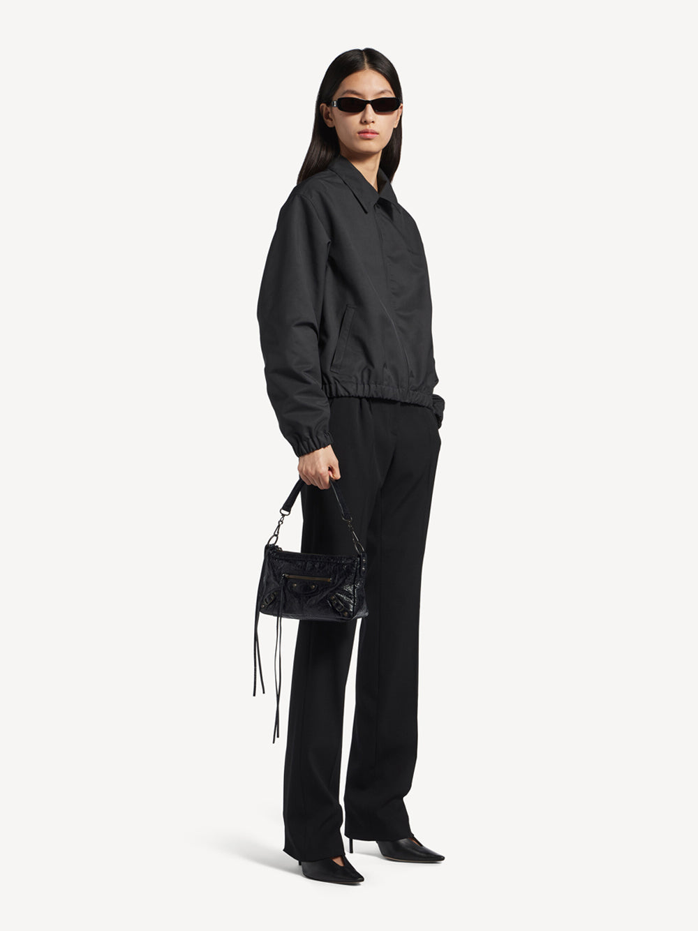Balenciaga Women Le City Moto Mini In Pelle Arena BALENCIAGA