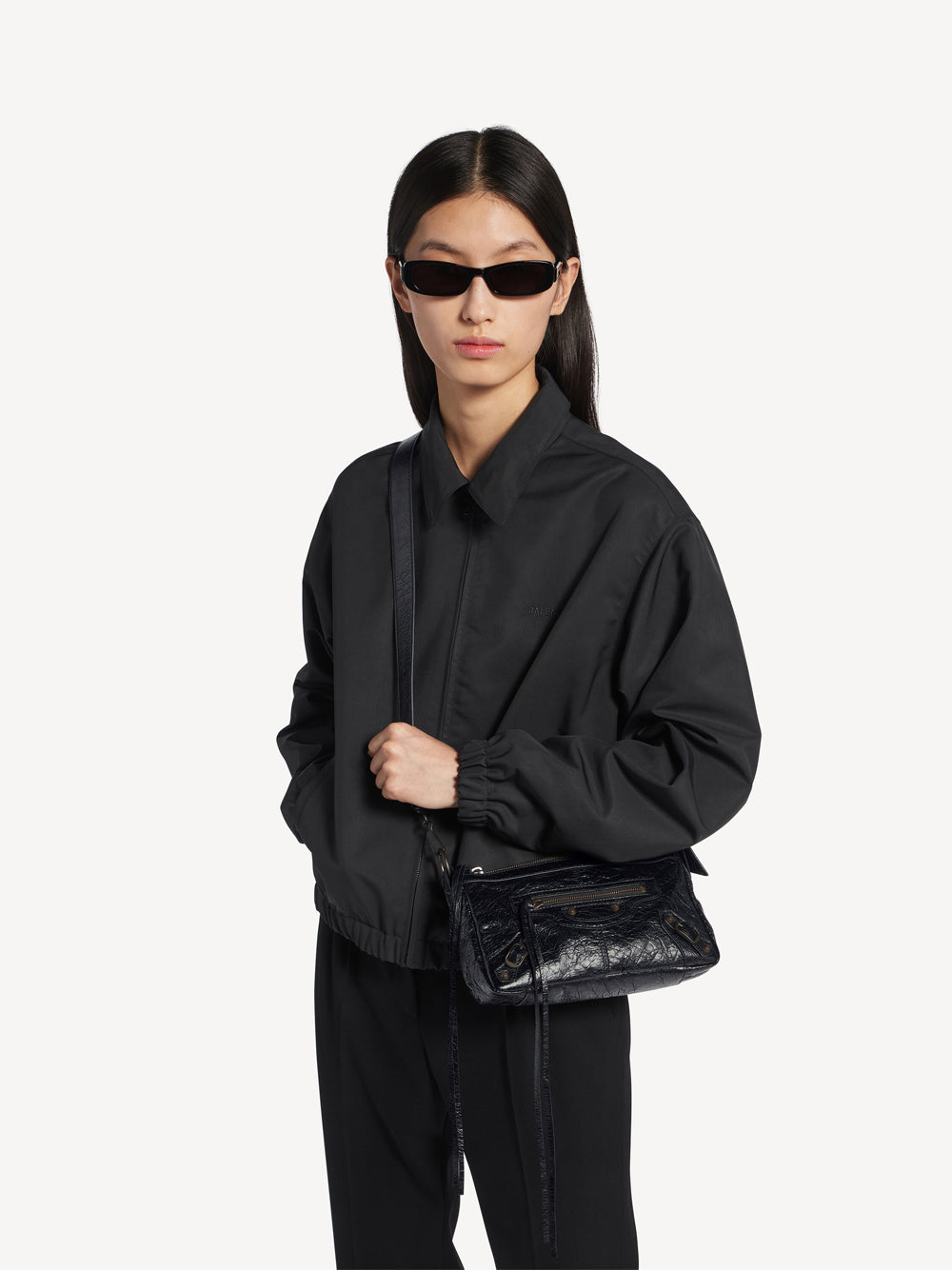 Balenciaga Women Le City Moto Mini In Pelle Arena BALENCIAGA