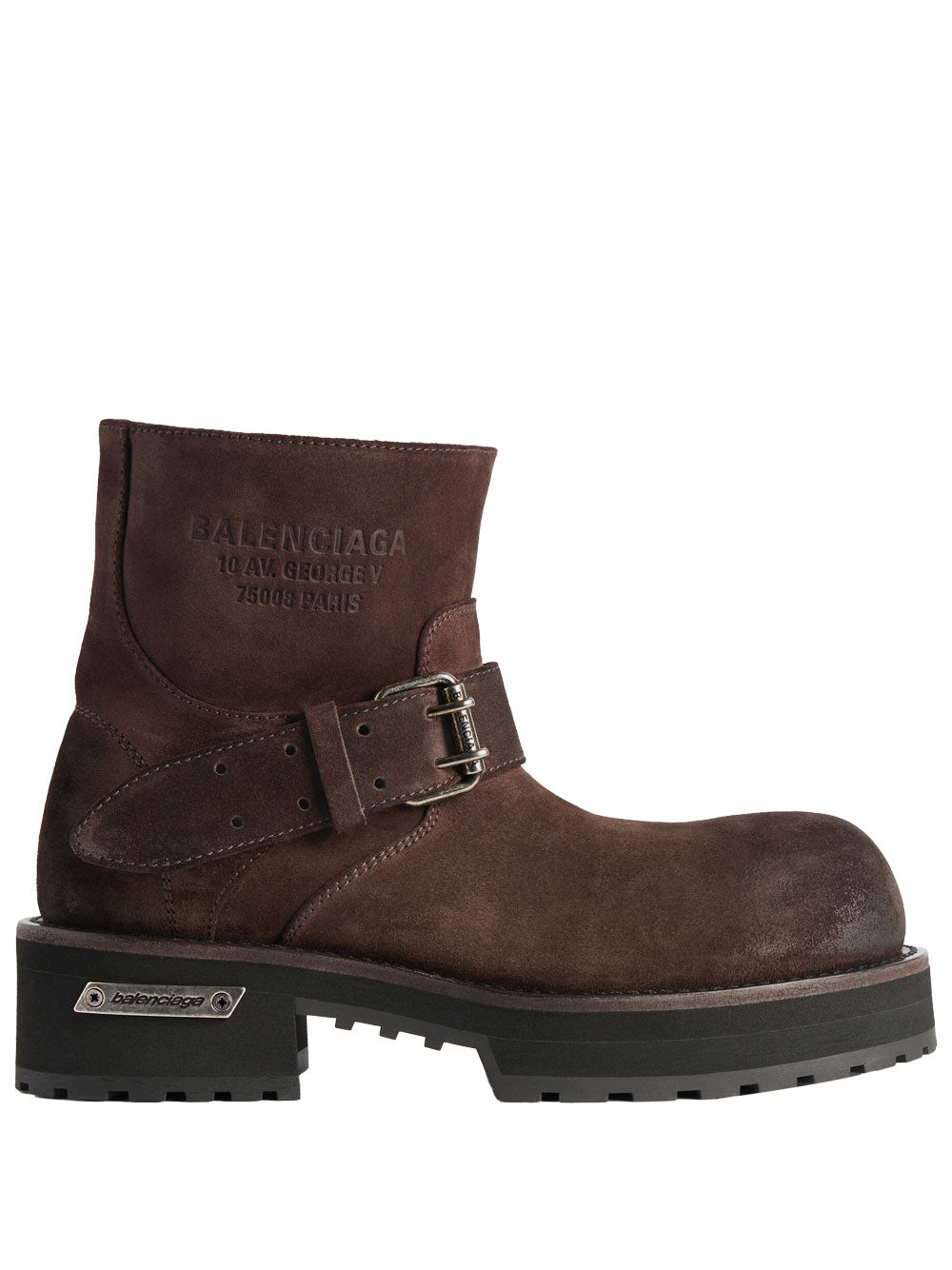 Balenciaga Women Venom Mini Bootie In Waxed Suede Calfskin BALENCIAGA
