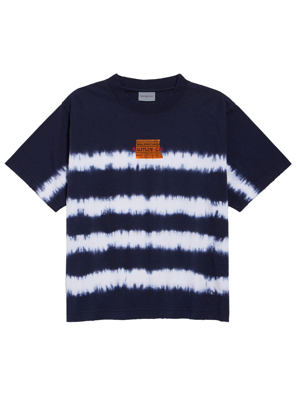 Balenciaga Men Taped And Dyed Medium Fit T-Shirt In Dry Jersey BALENCIAGA