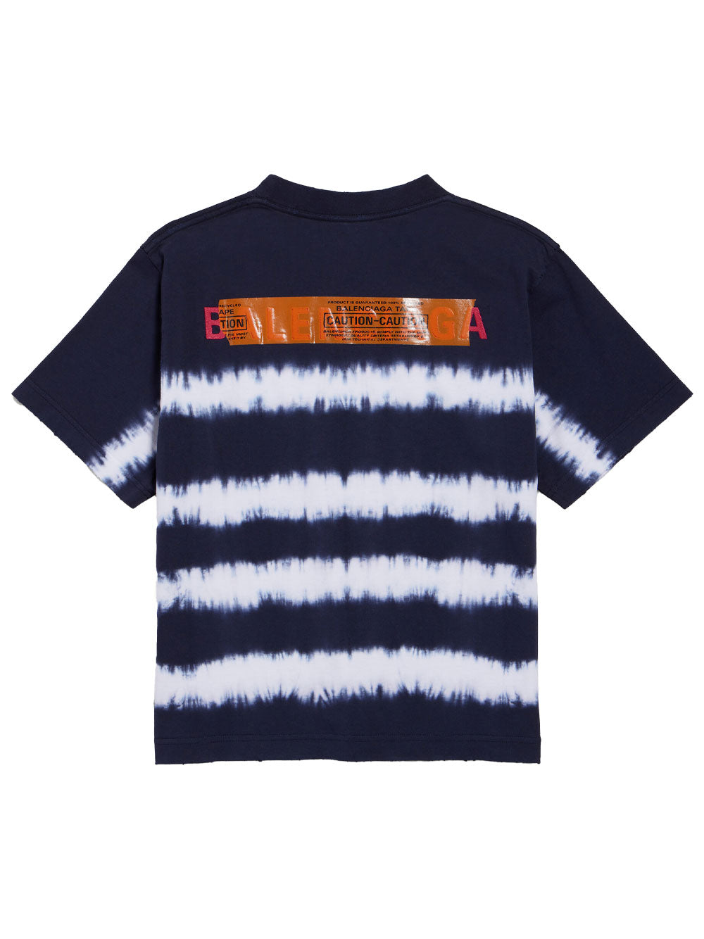Balenciaga Men Taped And Dyed Medium Fit T-Shirt In Dry Jersey BALENCIAGA