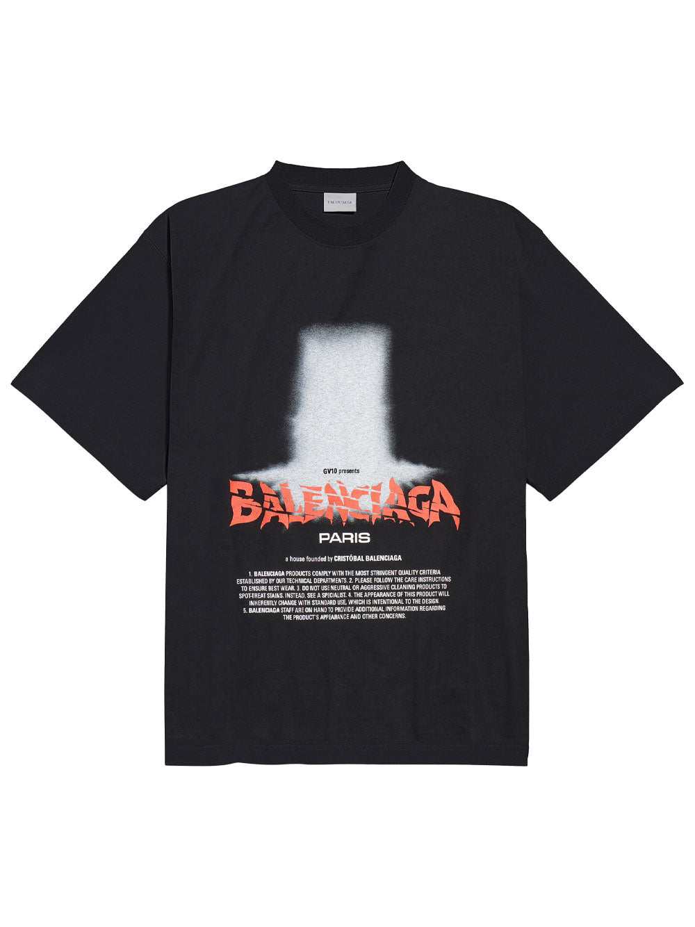Balenciaga Men The Door Oversized T-Shirt In Dry Jersey BALENCIAGA