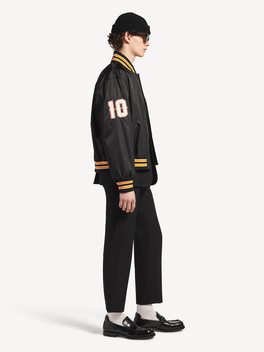 Balenciaga Men Varsity Jacket In Bomber Twill BALENCIAGA