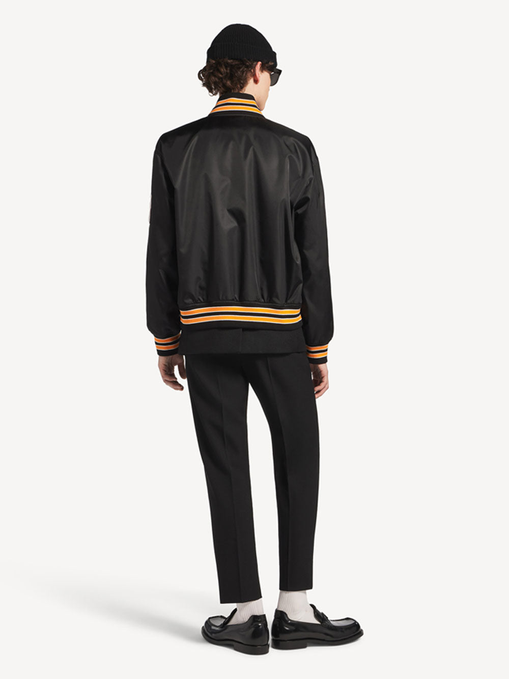 Balenciaga Men Varsity Jacket In Bomber Twill BALENCIAGA