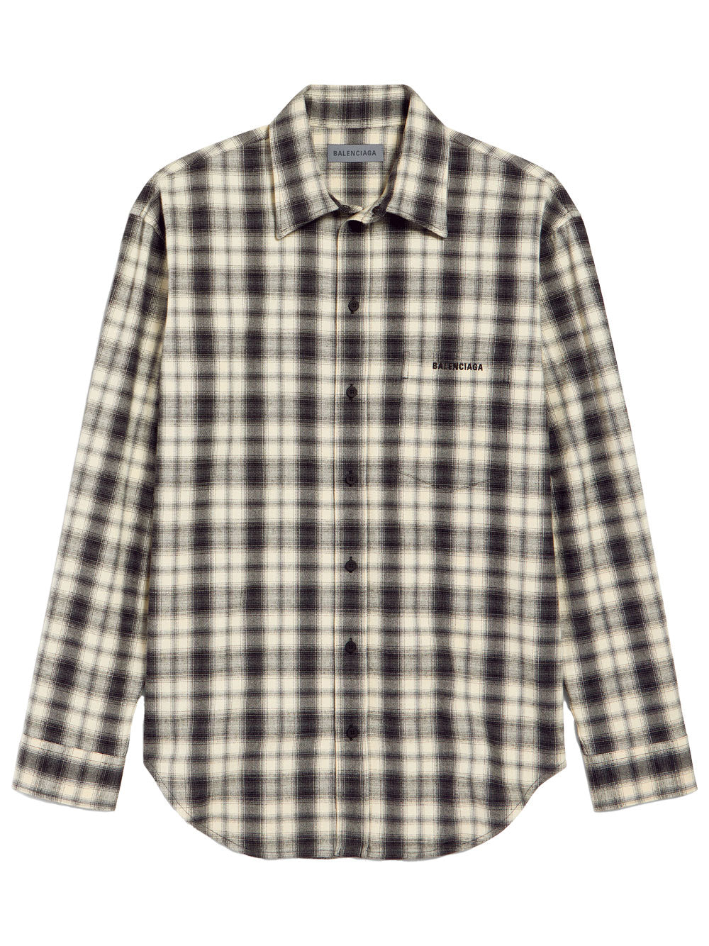 Balenciaga Men Regular Fit Shirt In Check Cotton Flannel BALENCIAGA