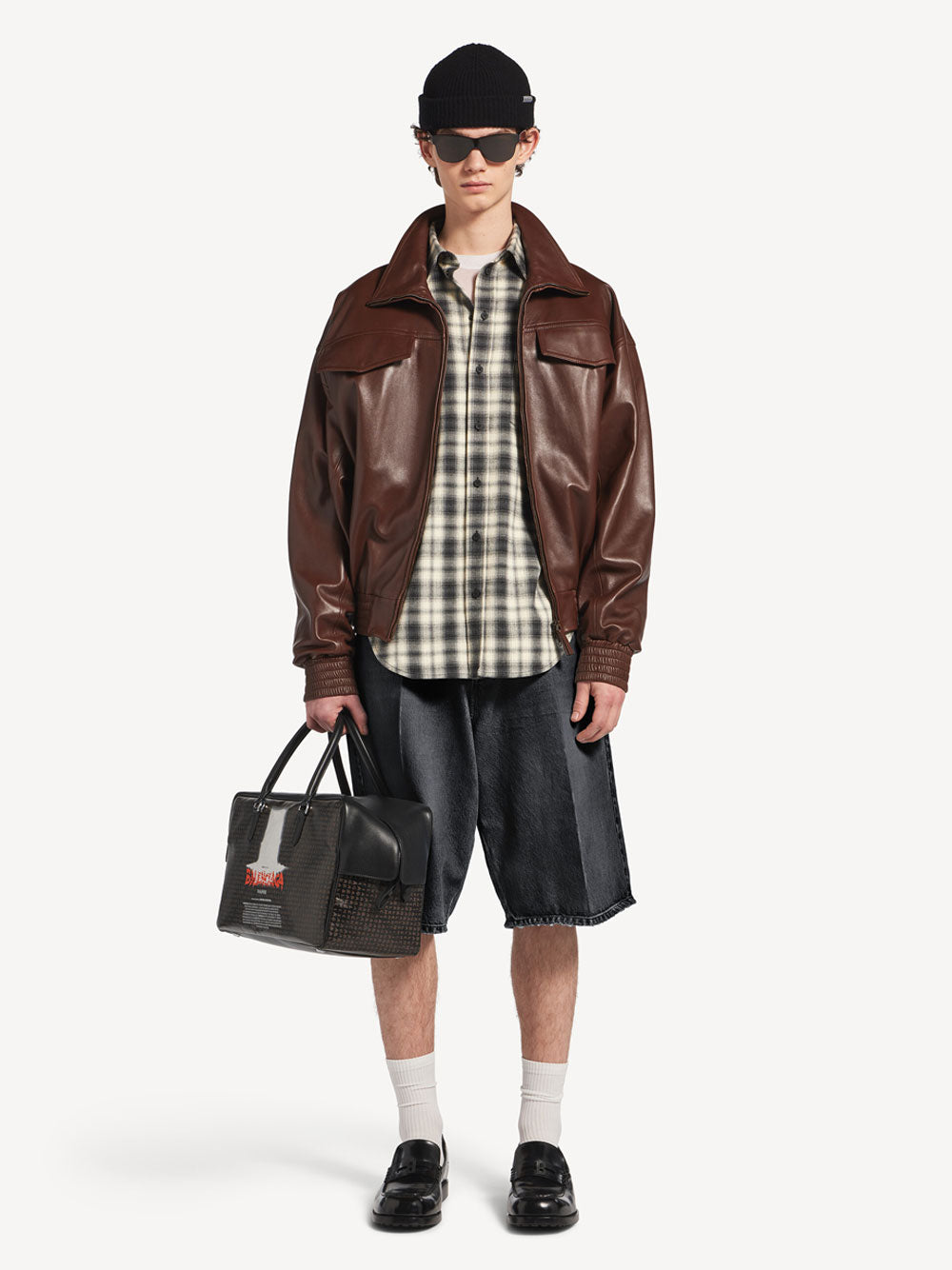 Balenciaga Men Regular Fit Shirt In Check Cotton Flannel BALENCIAGA