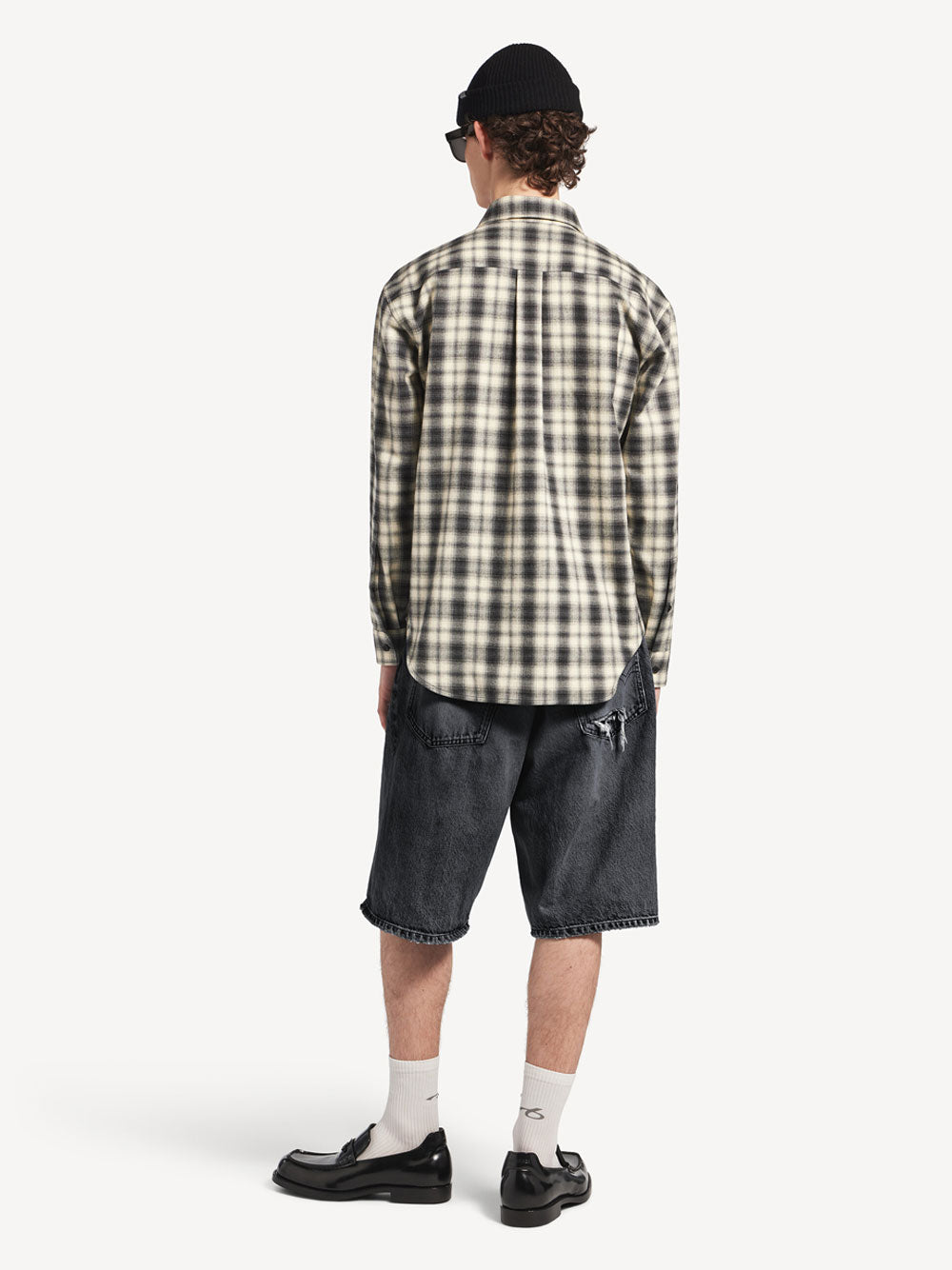 Balenciaga Men Regular Fit Shirt In Check Cotton Flannel BALENCIAGA
