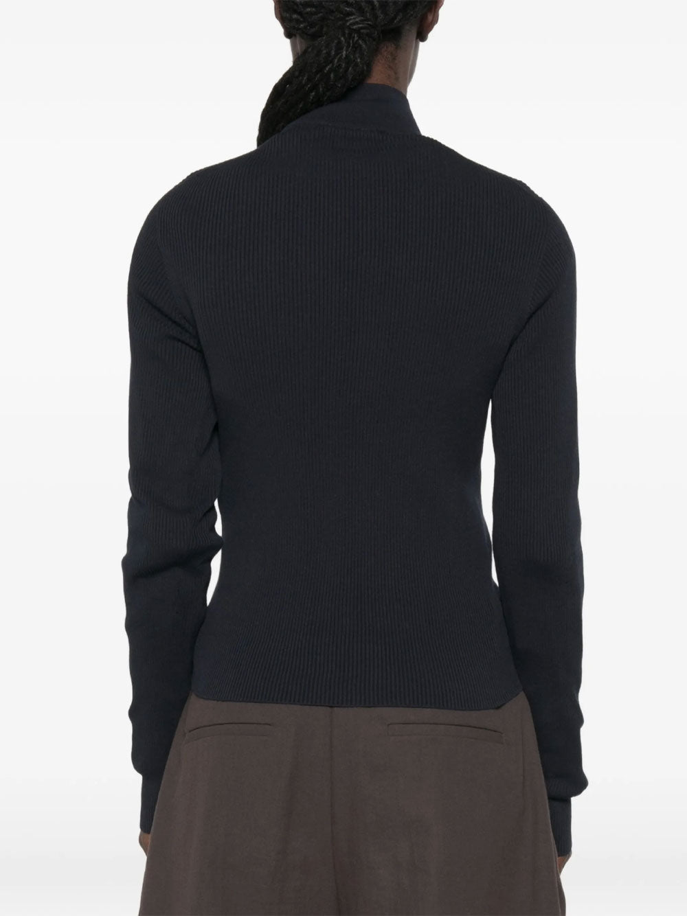 Miu Miu Women Ribbed Zip-Up Cardigan MIU MIU