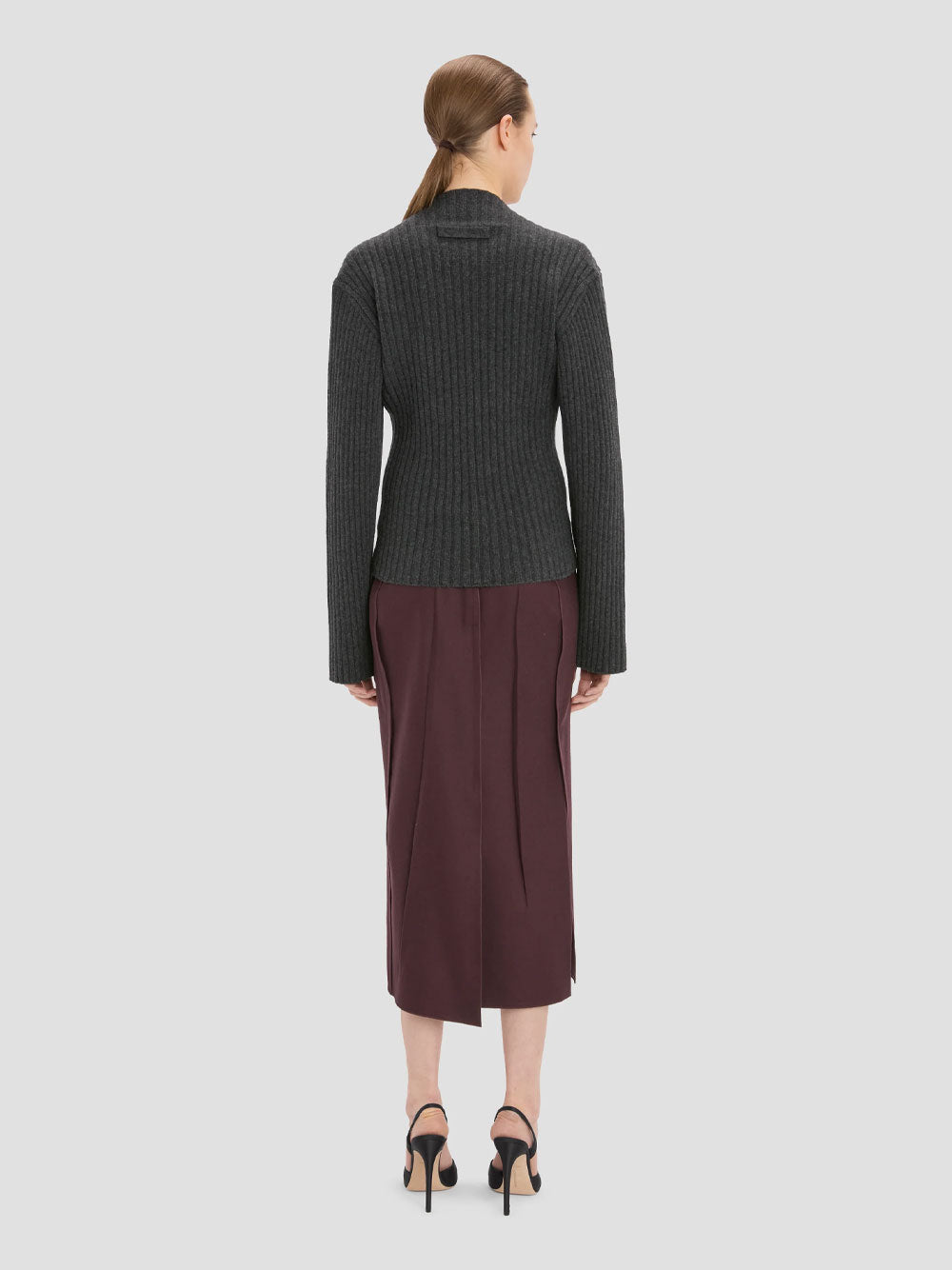 Victoria Beckham Women Ribbed Jumper In Merino Wool VICTORIA BECKHAM