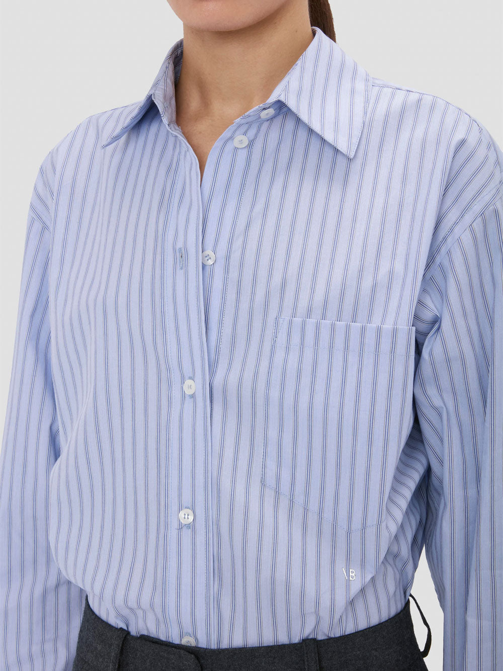 Victoria Beckham Women Ellys Shirt In Striped Cotton VICTORIA BECKHAM