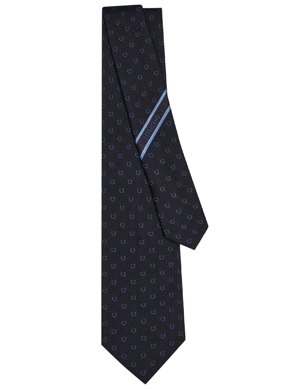 Ferragamo Men Gancini Jacquard Silk Tie FERRAGAMO